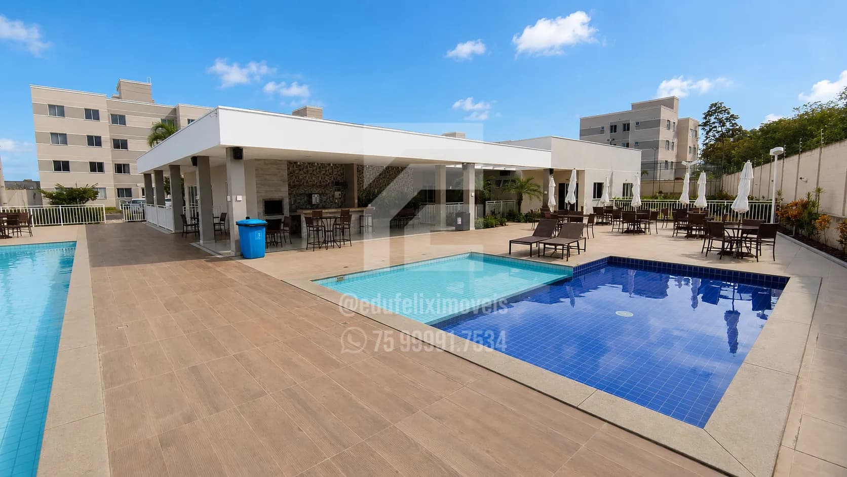 Apartamento Novo 2/4 no Condomínio Madrid - SIM